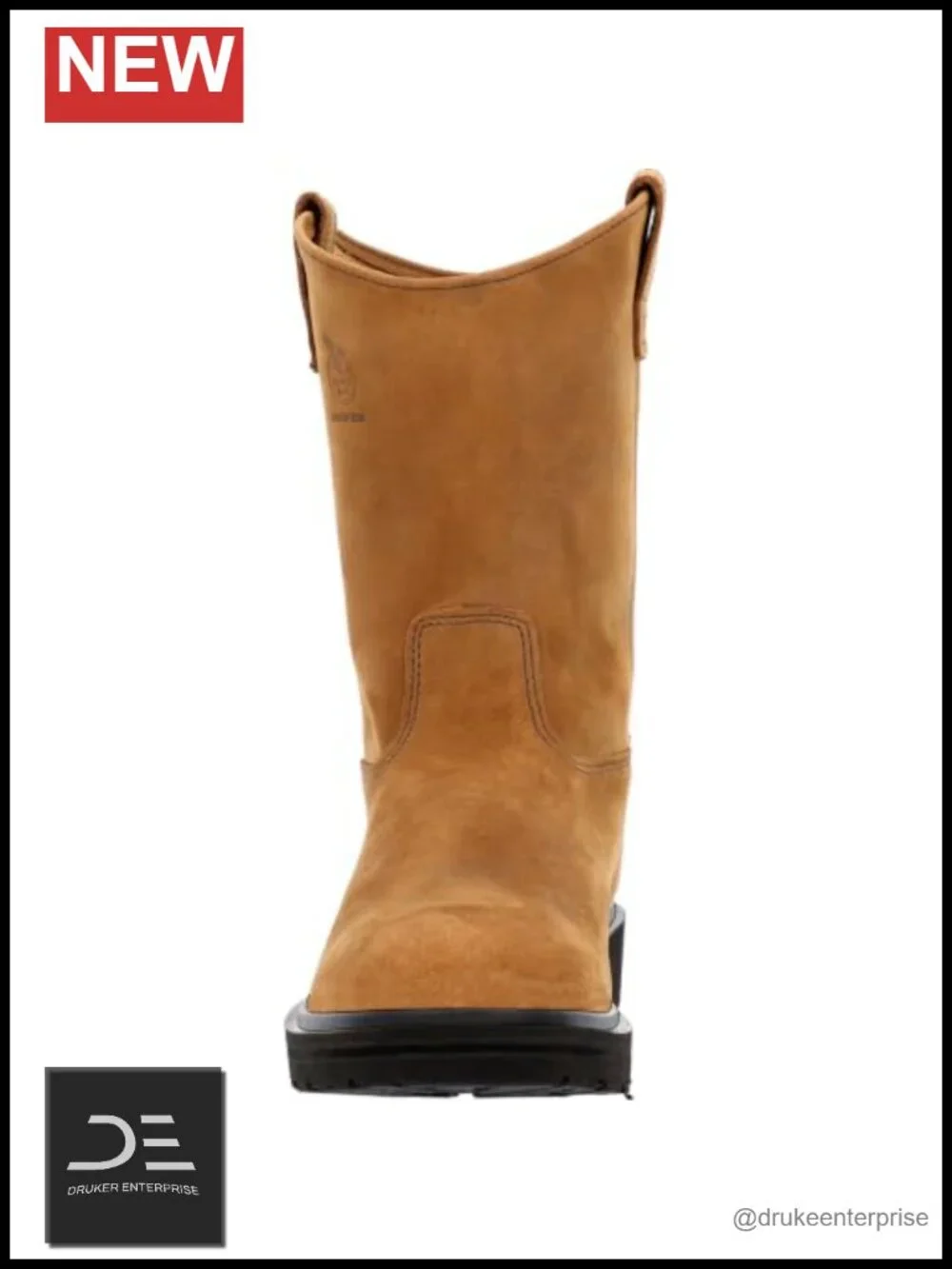 Women's Pull-On Work Boots Leather 11
